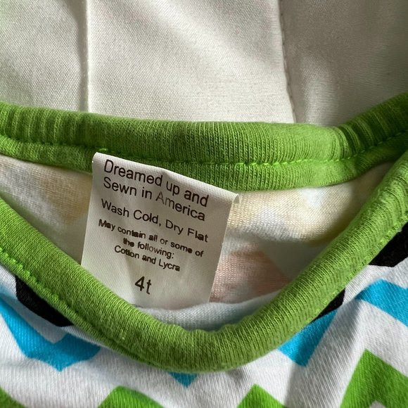 KPea 4t Rainbow Chevron Sundress - Picture 2 of 4